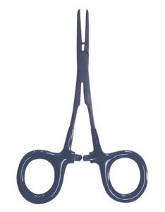 Angler's Accessories 3in1 Rubber Handle Forceps in Matte Black